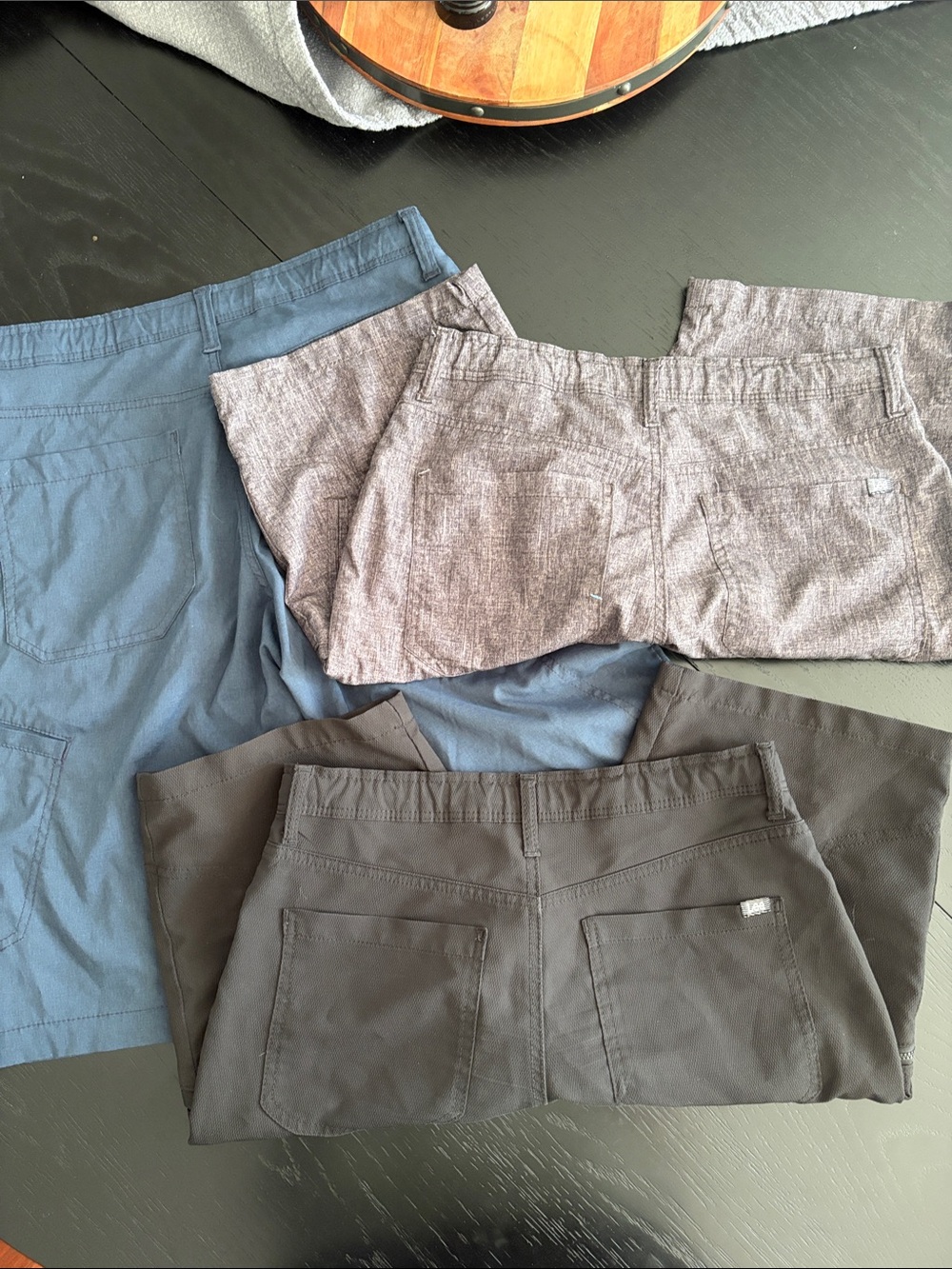 Lee Boys Cargo Shorts Trio - Blue, Black, Heather Gray - Picture 3 of 4